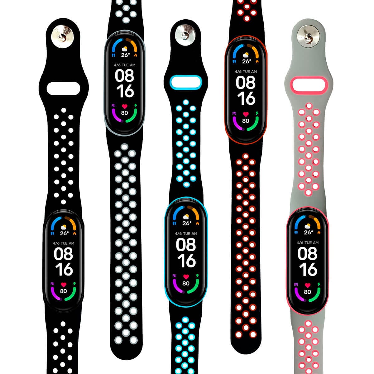 Correa Para Xiaomi Mi Band 5 y 6 Dualcolor Diseño - IziStore Peru