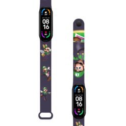 Correa Para Xiaomi Mi Band 5 y 6 Mario Bros - Luigi diseño