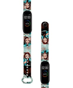 Correa Para Xiaomi Mi Band 4 y 3 Kimetsu No Yaiba Tanjiro