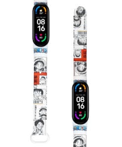 Correa Para Xiaomi Mi Band 5 y 6 One Piece Luffy Manga diseño