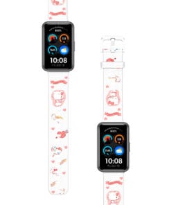 Correa Para Huawei Watch Fit Hello Kitty Pink