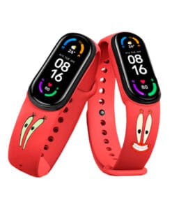 Correa de Cuero Para Xiaomi Mi Band 5 con Marco Metal Diseño - IziStore Peru