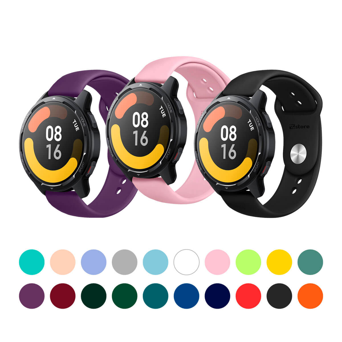 Correa de reloj de silicona Xiaomi Watch S1 / S1 Active varios colores 22  mm