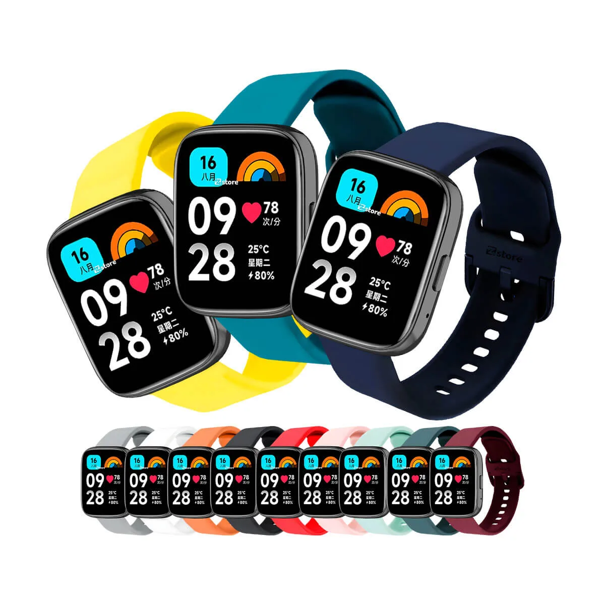 Correa de Silicona Para Redmi Watch 3 Active Hebilla