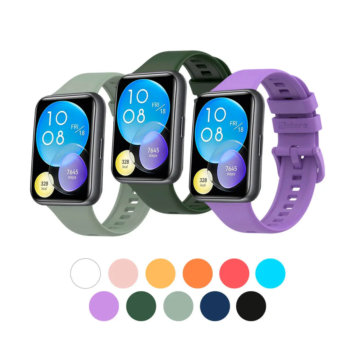 Pack De Correas Para Huawei Watch Fit 2 Colores + Micas