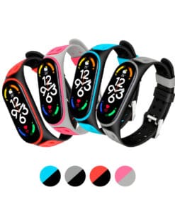 Correa Para Xiaomi Mi Band 7 y 6 Dualcolor Hebilla Diseño