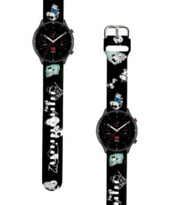 Correa Para Amazfit GTR 2 Snoopy Negro Diseño