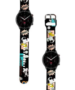Correa Para Amazfit GTR 3 Snoopy Cool Negro Diseño