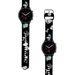 Correa Para Amazfit GTR 3 Snoopy Negro Diseño