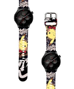 Correa Para Amazfit GTR 4 Pikachu Boom Negro Diseño