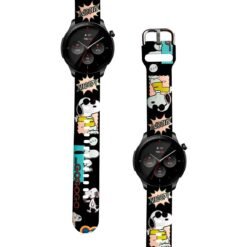 Correa Para Amazfit GTR 4 Snoopy Cool Negro Diseño