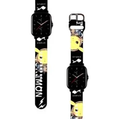 Correa Para Amazfit GTS 2 Pikachu Urbano Negro Diseño