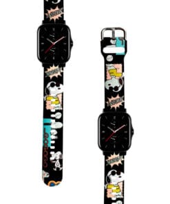Correa Para Amazfit GTS 2 Snoopy Cool Negro Diseño