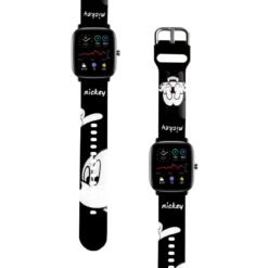 Correa Para Amazfit GTS 2 Mini Mickey Mouse Negro Diseño