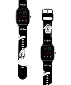 Correa Para Amazfit GTS 2 Mini Mickey Mouse Negro Diseño