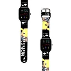 Correa Para Amazfit GTS 2 Mini Pikachu Urbano Negro Diseño