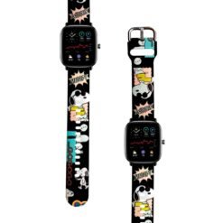 Correa Para Amazfit GTS 2 Mini Snoopy Cool Negro Diseño