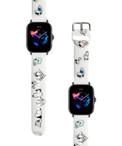 Correa Para Amazfit GTS 3 Snoopy Blanco Diseño