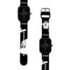 Correa Para Amazfit GTS 4 Mickey Mouse Negro Diseño