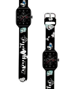 Correa Para Amazfit GTS 4 Snoopy Negro Diseño