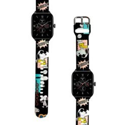 Correa Para Amazfit GTS 4 Snoopy Cool Negro Diseño