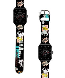 Correa Para Amazfit GTS 4 Snoopy Cool Negro Diseño