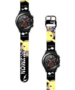 Correa Para Huawei Watch 2 Pikachu Urbano Negro Diseño