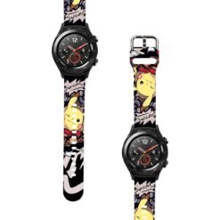 Correa Para Huawei Watch 2 Pikachu Boom Negro Diseño