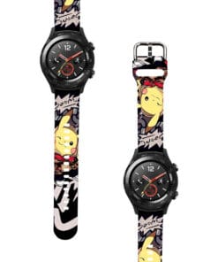 Correa Para Huawei Watch 2 Pikachu Boom Negro Diseño