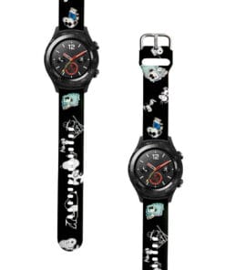 Correa Para Huawei Watch 2 Snoopy Negro Diseño