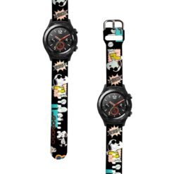 Correa Para Huawei Watch 2 Snoopy Cool Negro Diseño