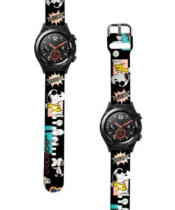 Correa Para Huawei Watch 2 Snoopy Cool Negro Diseño