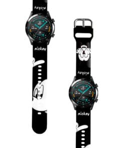 Correa Para Huawei GT2 46mm Mickey Mouse Negro Diseño