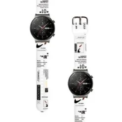 Correa Para Huawei GT2 Pro 46mm Nike Air Blanco Diseño