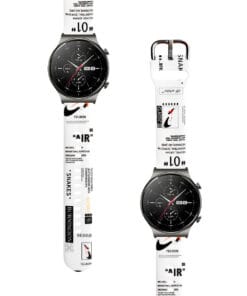 Correa Para Huawei GT2 Pro 46mm Nike Air Blanco Diseño