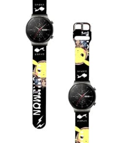 Correa Para Huawei GT2 Pro Pikachu Urbano Negro Diseño