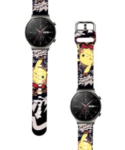 Correa Para Huawei GT2 Pro Pikachu Boom Negro Diseño