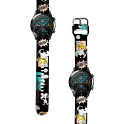 Correa Para Huawei GT2 46mm Snoopy Cool Negro Diseño