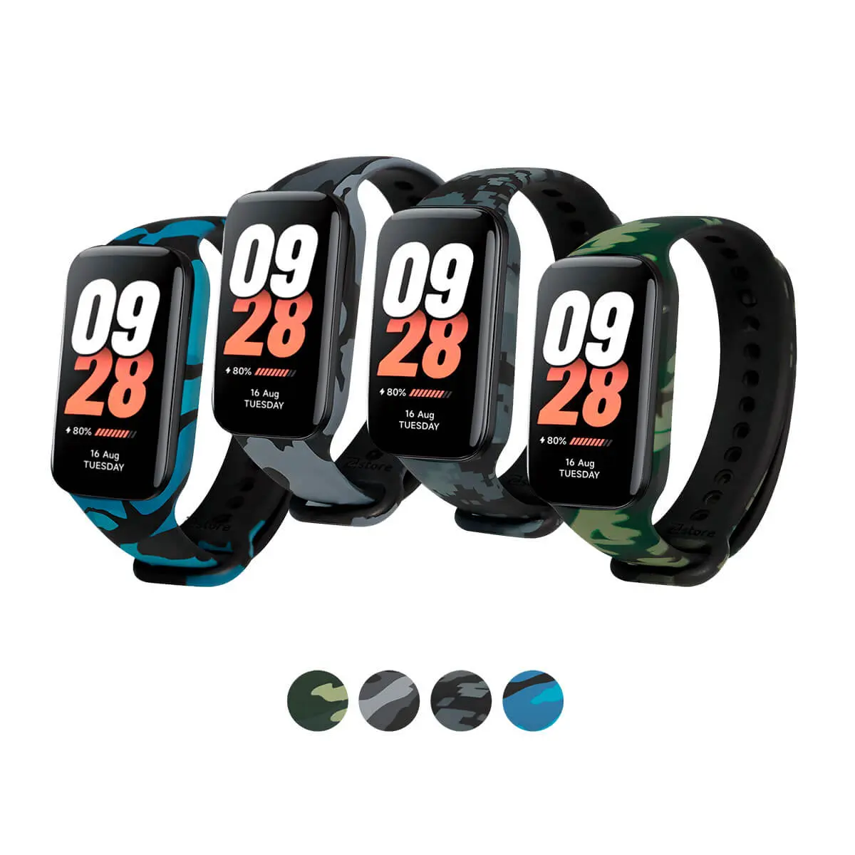 Correa Para Xiaomi Mi Band 8 Active Camuflado Diseño - IziStore Peru