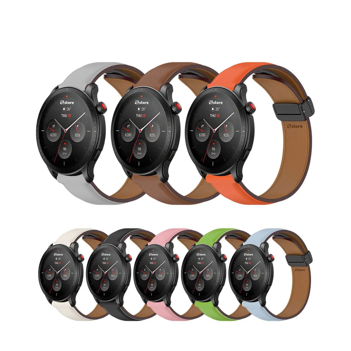 Correa de Cuero Para Amazfit GTR4 Magnético