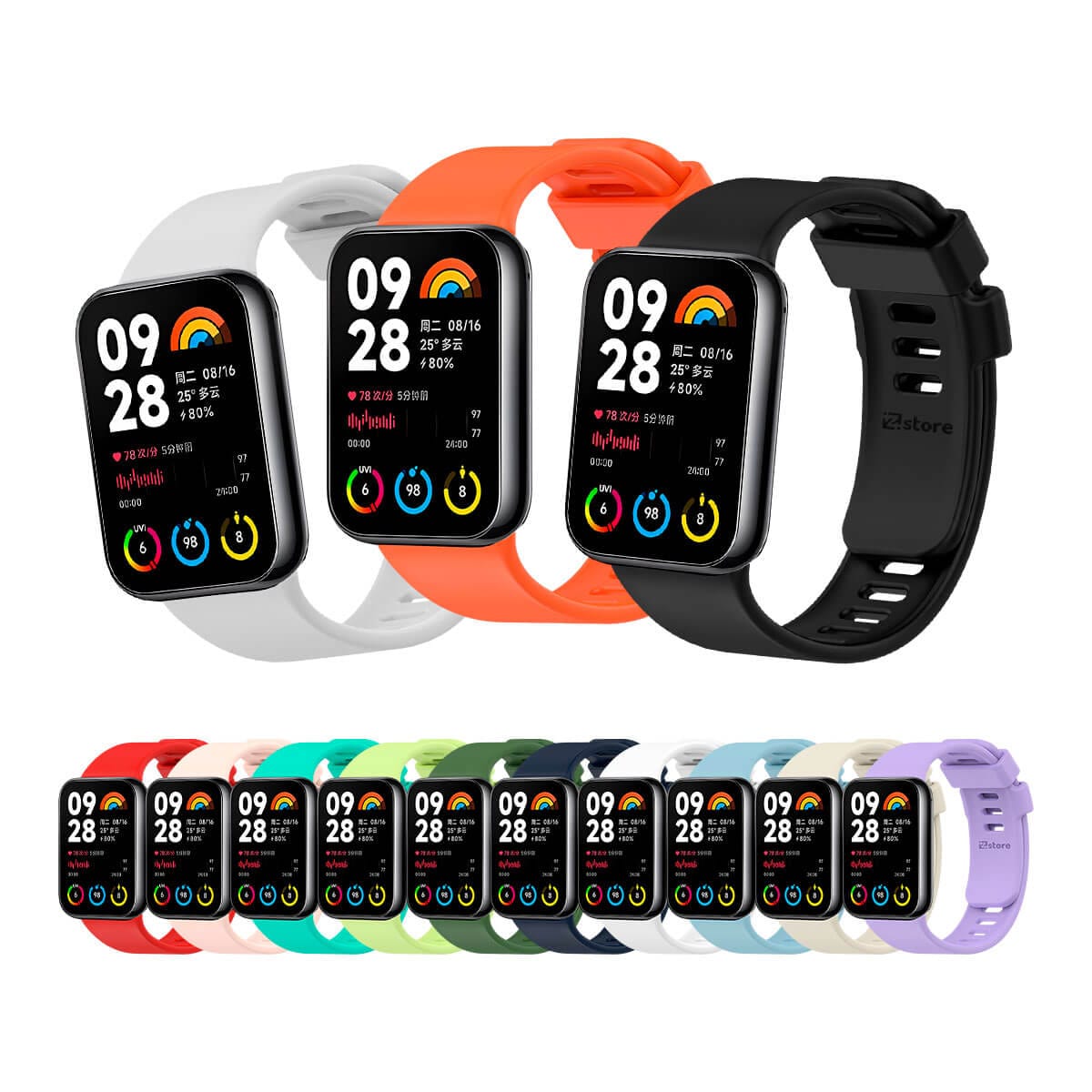 Correa Para Xiaomi Smart Band 8 Pro Colores - IziStore Peru