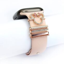 Charms Para Smartwatch 22mm - Minni Gold Rose