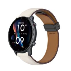 Correa de Cuero Para Amazfit GTR3 Magnético - crema