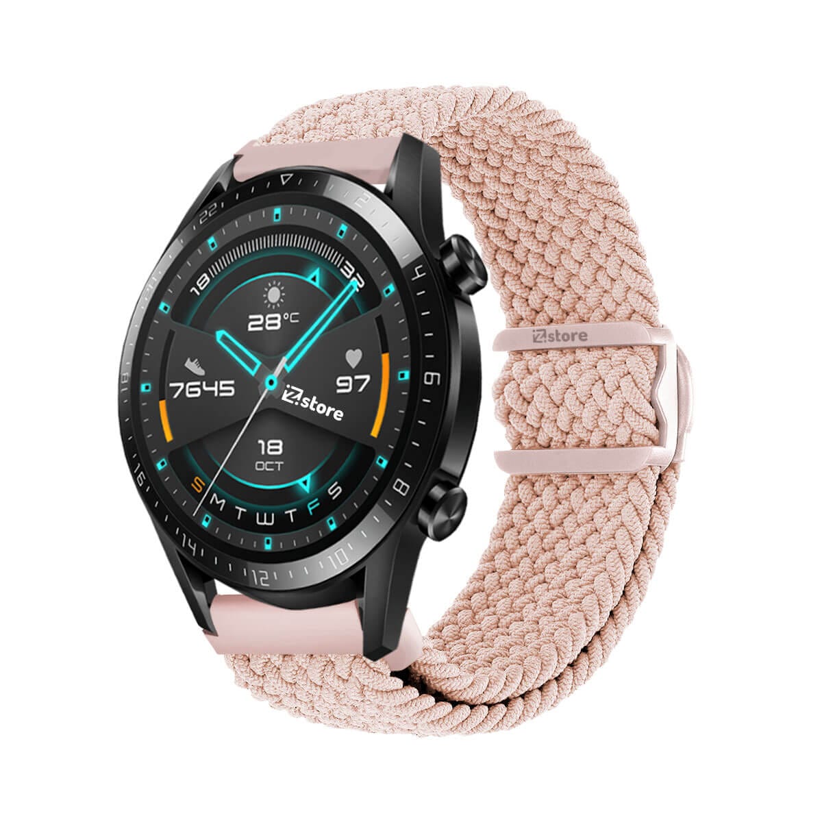 Correa de Nylon Para Huawei Watch GT2 Rosa 42mm