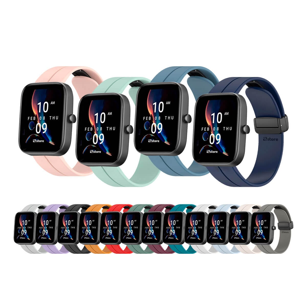 KUTEWEU Orologio Custodia Compatibile con Amazfit Bip 3/ Bip3 Pro, PC Custodia Rigida Protezione completa Anti-Graffio Cover Shell Case per Amazfit Bip3 Pro Smartwatch Accessori (2 Pezzi Bianco