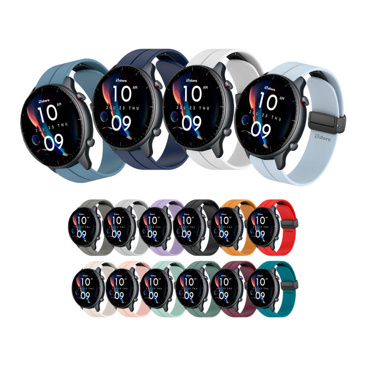 PAPERP Magnética Correas Para Amazfit GTR 4/ GTR 3/ GTR 3 Pro Correa Metal De Acero Inoxidable