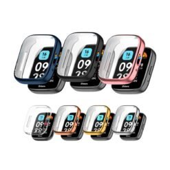 Case con Protector Redmi Watch 3 Active Color Metalizado
