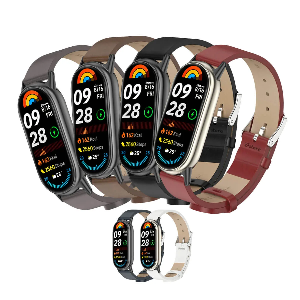 Correa de Cuero Para Xiaomi Mi Band 9 Hebilla