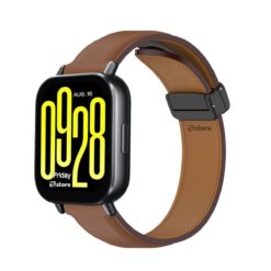 Correa de Cuero Para Redmi Watch 5 Active Magnético - Marron