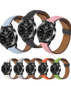 Correa de Cuero Para Xiaomi Watch S3 Broche Magnético